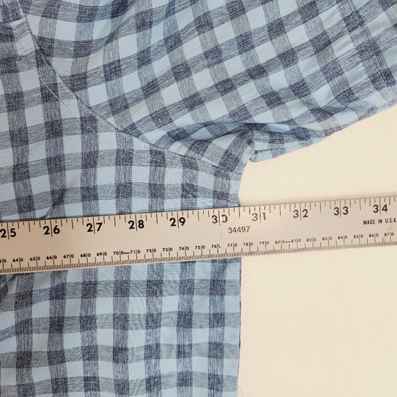 Habit Men's Long Sleeve Shirt 3XL Blue Checked Cargo Utility Fishing Button - Picture 12 of 15